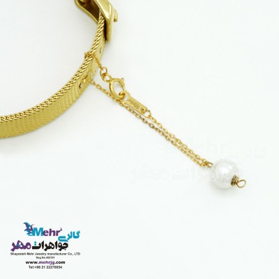 آویز ساعت طلا طرح مروارید نشان