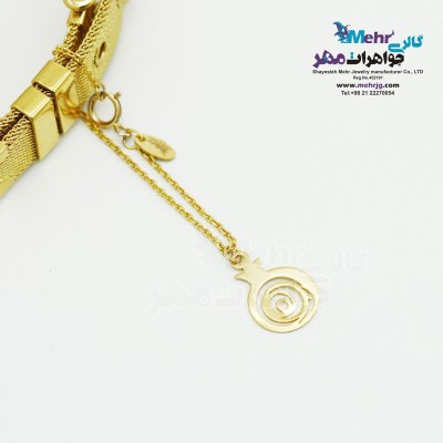 آویز ساعت طلا طرح انار