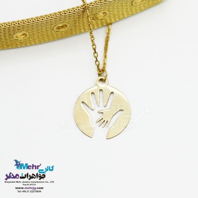 آویز ساعت طلا طرح فانتزی - دست