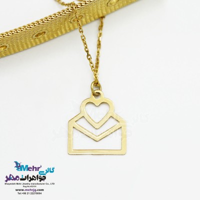 آویز ساعت طلا طرح فانتزی - قلب