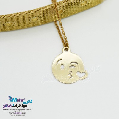 آویز ساعت طلا طرح استیکر - بوسه