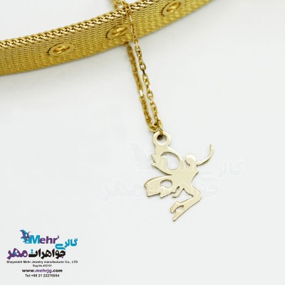 آویز ساعت طلا طرح فرشته