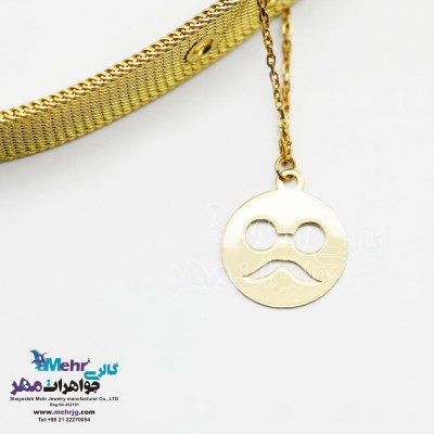 آویز ساعت طلا - طرح سبیل