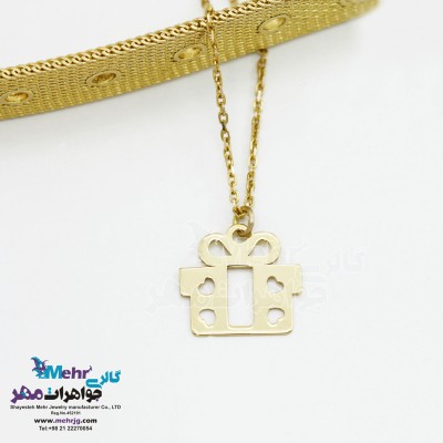 آویز ساعت طلا طرح کادو - قلب