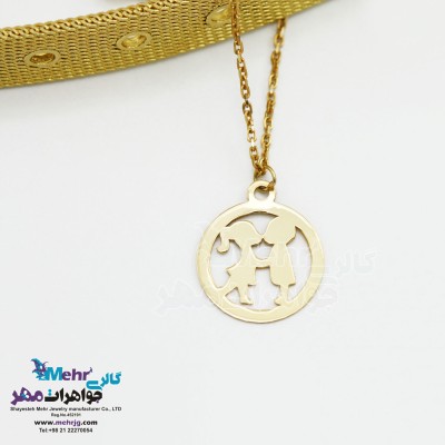 آویز ساعت طلا طرح عاشقانه