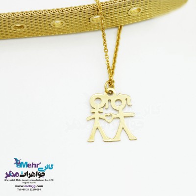آویز ساعت طلا طرح عاشقانه - قلب