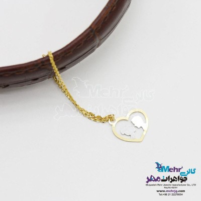 آویز ساعت طلا طرح عاشقانه - قلب
