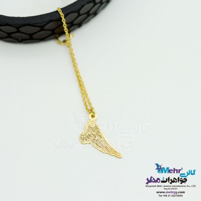 آویز ساعت طلا طرح بال