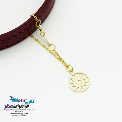 آویز ساعت طلا طرح خورشید