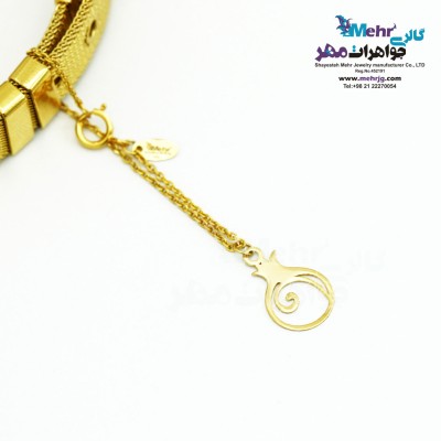 آویز ساعت طلا طرح انار