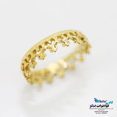 انگشتر طلا - طرح تاج