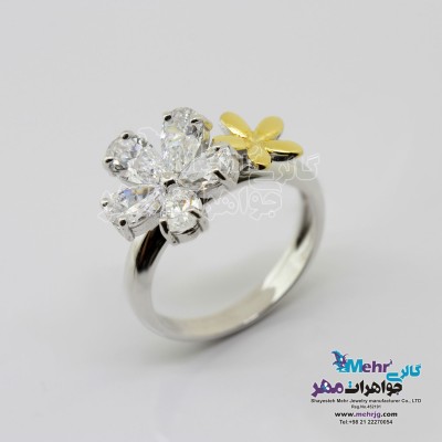 انگشتر طلا - طرح گل بولگاری