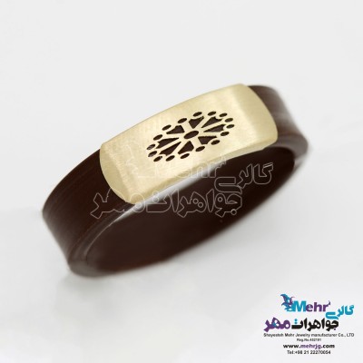 انگشتر طلا و چرم
