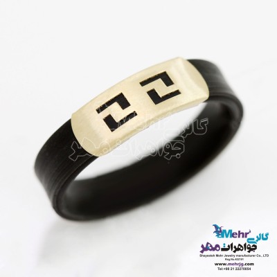 انگشتر طلا و چرم