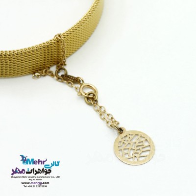 آویز ساعت طلا - طرح هندسی
