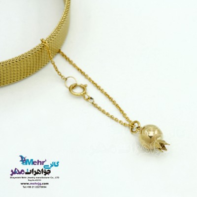 آویز ساعت طلا - طرح انار