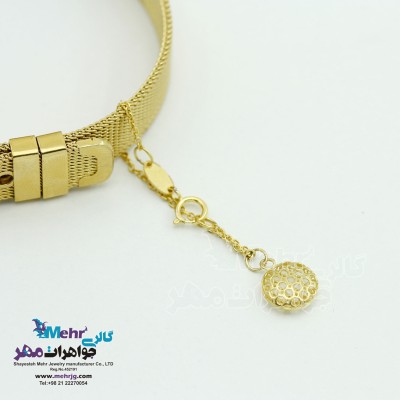 آویز ساعت طلا - طرح توری