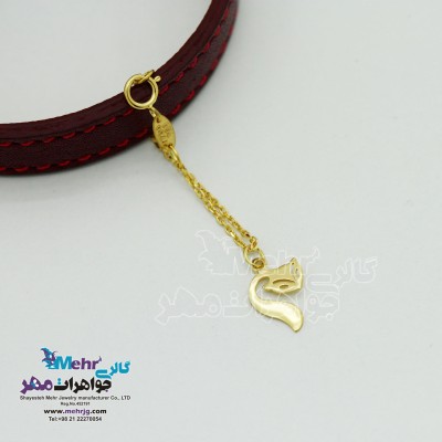 آویز ساعت طلا - طرح روباه