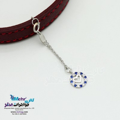 آویز ساعت طلا - طرح هندسی - قلب