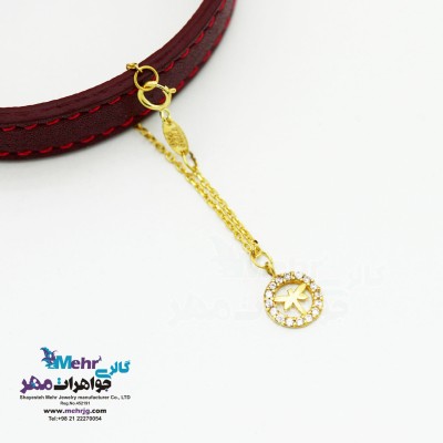 آویز ساعت طلا - طرح سنجاقک