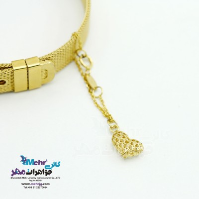آویز ساعت طلا - طرح توری
