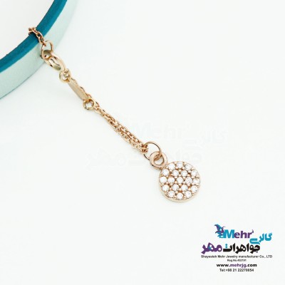 آویز ساعت طلا - طرح هندسی