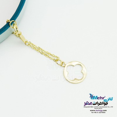 آویز ساعت طلا - طرح گل