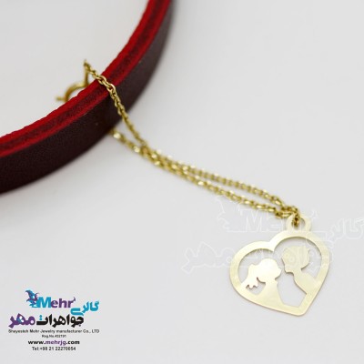 آویز ساعت طلا - طرح عاشقانه