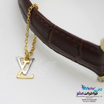 آویز ساعت طلا - طرح لویی ویتون