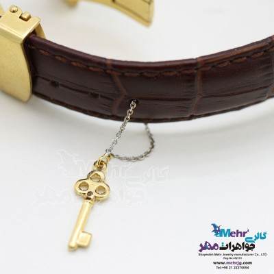 آویز ساعت طلا - طرح کلید