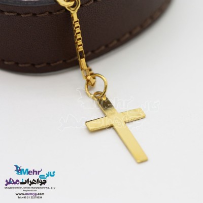 آویز ساعت طلا - طرح صلیب