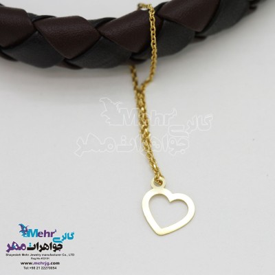 آویز ساعت طلا - طرح قلب