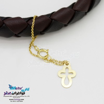 آویز ساعت طلا - طرح صلیب