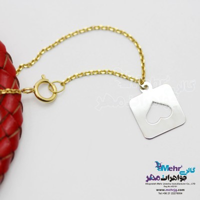آویز ساعت طلا - طرح قلب