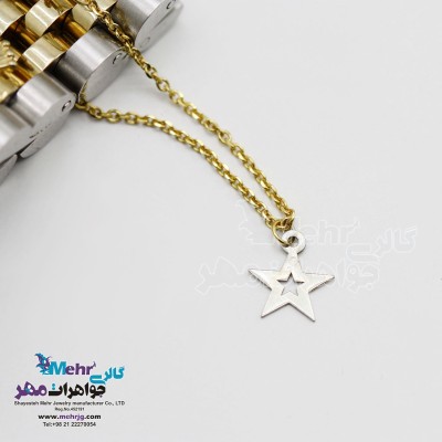 آویز ساعت طلا - طرح ستاره