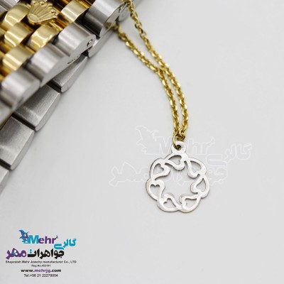 آویز ساعت طلا - طرح قلب