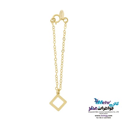 آویز ساعت طلا - طرح هندسی
