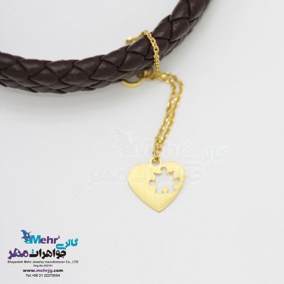 آویز ساعت طلا - طرح قلب