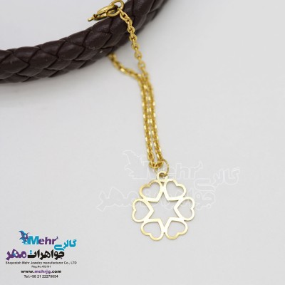 آویز ساعت طلا - طرح قلب