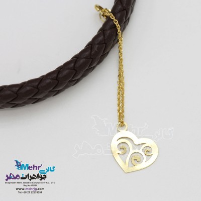 آویز ساعت طلا - طرح قلب
