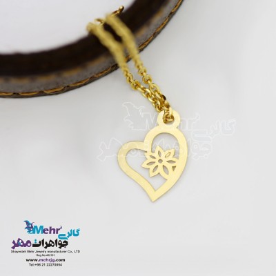 آویز ساعت طلا - طرح قلب