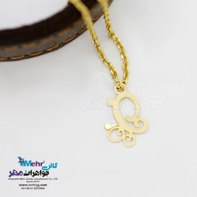 آویز ساعت طلا - طرح پروانه