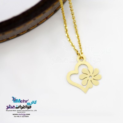 آویز ساعت طلا - طرح قلب