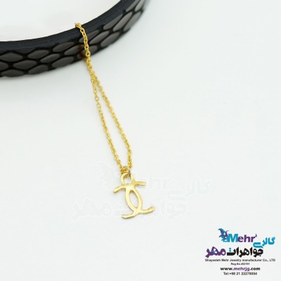 آویز ساعت طلا - طرح شنل