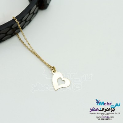 آویز ساعت طلا - طرح قلب
