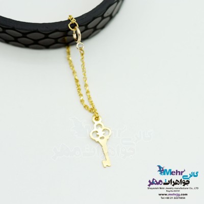 آویز ساعت طلا - طرح کلید