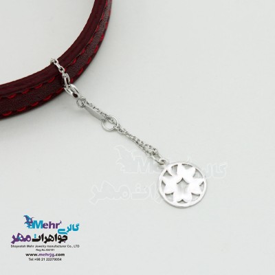 آویز ساعت طلا - طرح برگ