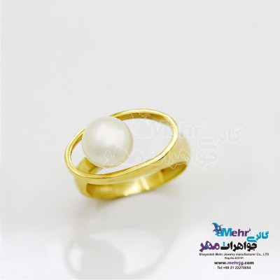 انگشتر طلا - مروارید نشان