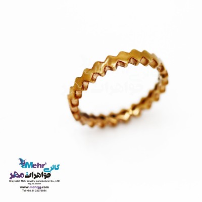 انگشتر طلا - طرح لانه زنبوری