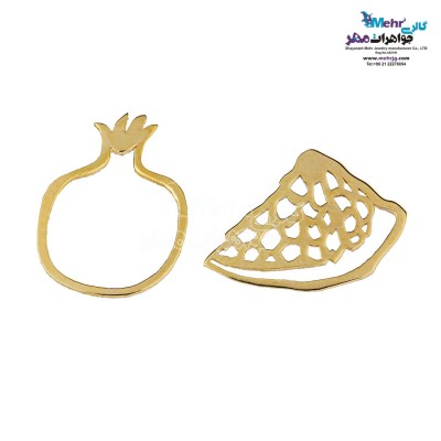 گوشواره طلا - طرح انار